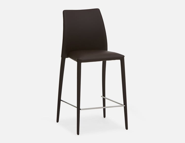 Groove Counter Stool With Backrest 66 Cm Structube