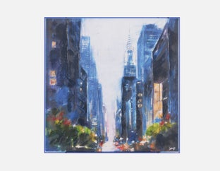 NOVA - acrylic shadow box art 85 x 85 cm - Multi