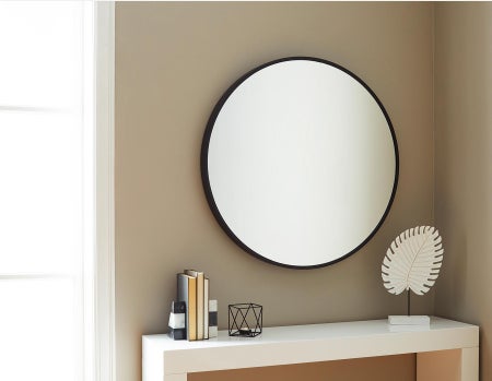 CIRCA I - miroir 80 cm - Noir