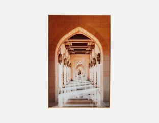 QABOOS I - framed giclée 80 cm x 120 cm - Multi