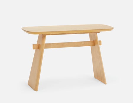 SOLENE - modern scandinavian console table 120 cm - Oak