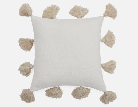 LUCY - coussin 45 cm x 45 cm - Blanc