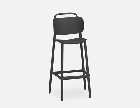 DARIA - tabouret de bar intérieur/extérieur 76 cm - Noir