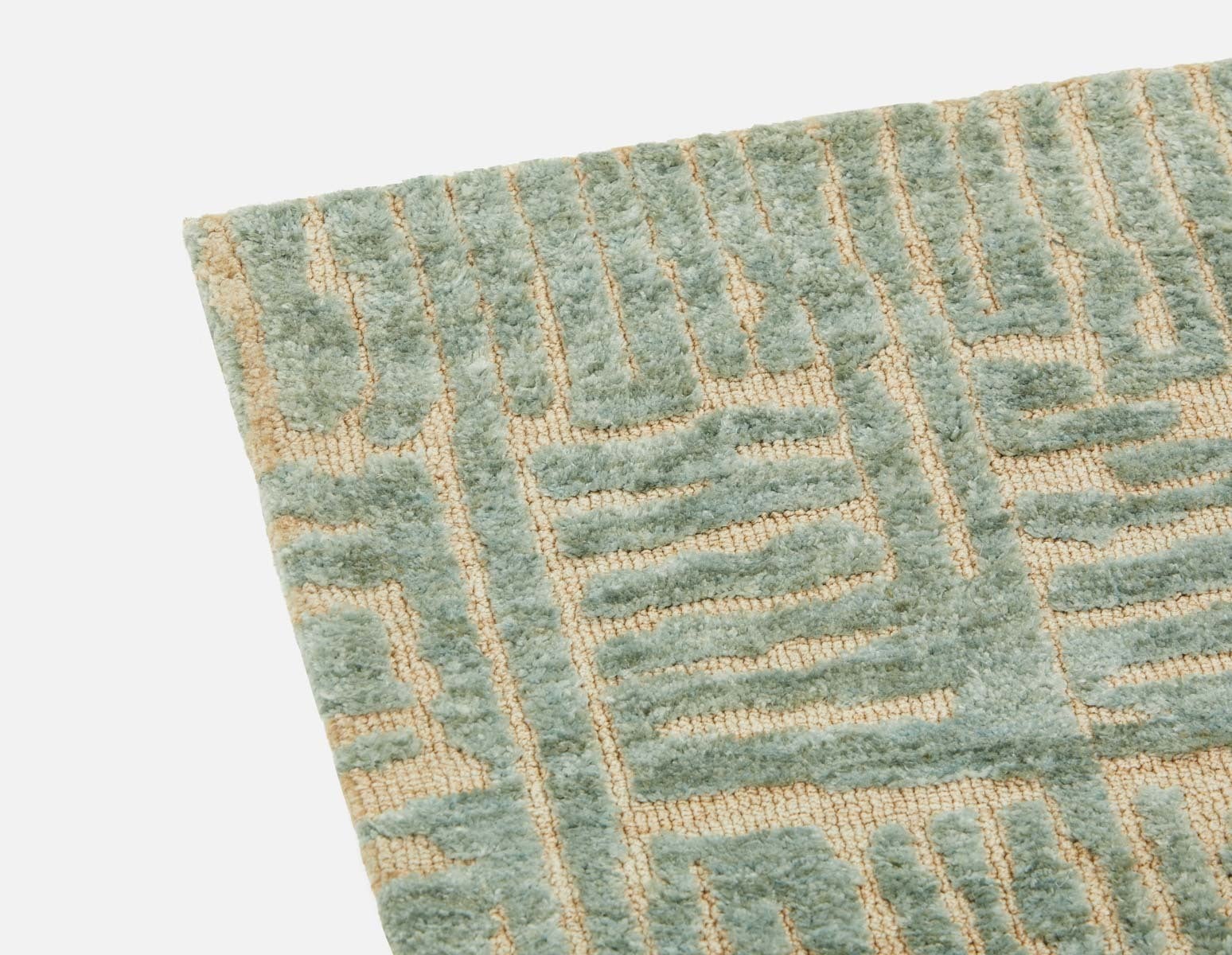 HESTIA - knitted polyester rug 6'x9' - Blue