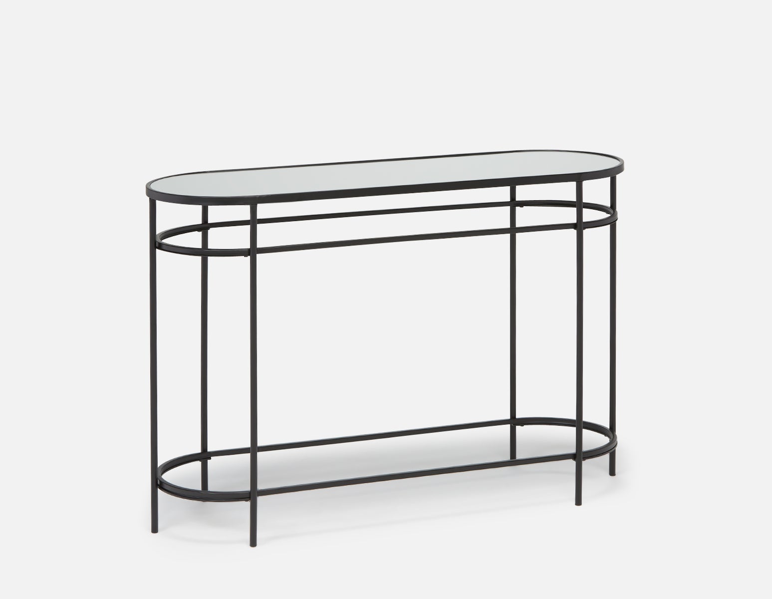 PETE mirrored top console table 120 cm Structube
