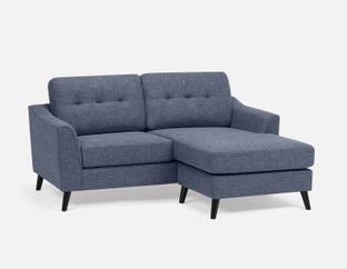SIRINE - canapé d'angle interchangeable - Bleu