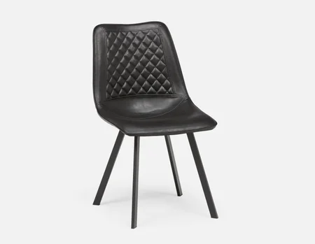 MALI - chaise de salle à manger moderne du milieu du siècle - Noir