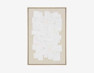 MIKKELI - painting 63 x 93cm - White