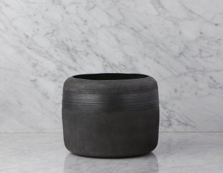 PIERRE - aluminum pot 32 cm - Black