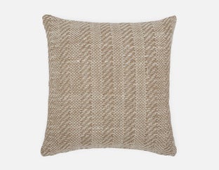 JAIDEN - linen cushion 50 cm x 50 cm - Natural