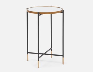 BARAN - end table 70 cm - Black/Gold