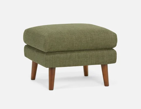 VALOIS - pouf moderne du milieu siècle - Vert forêt tropicale