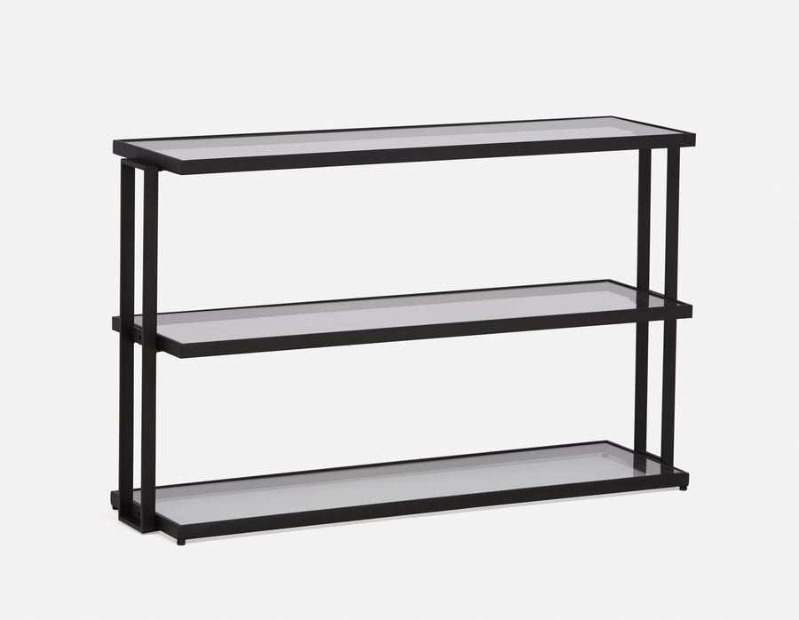 AGLAYA Étagères en verre trempé à 3 niveaux 132cm undefined