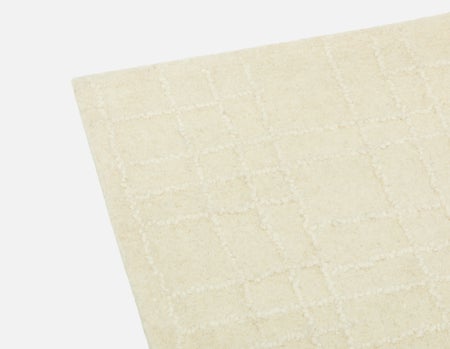 BOREAS - tapis artisanal en laine 10'x12' - Ivoire