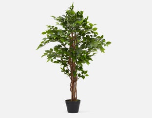 FICUS LEAF - artificial potted plant 120 cm - Green