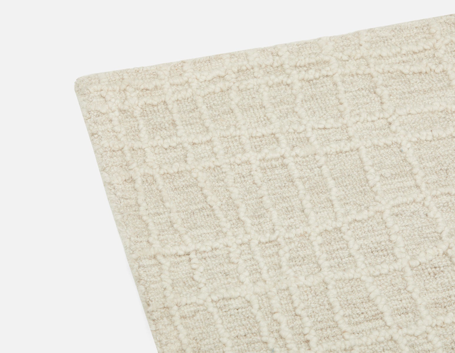 OUREA - hand tufted wool rug 6'x9' - Ivory