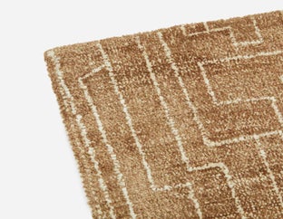 THEIA - tapis artisanal en laine 10'x12' - Brun