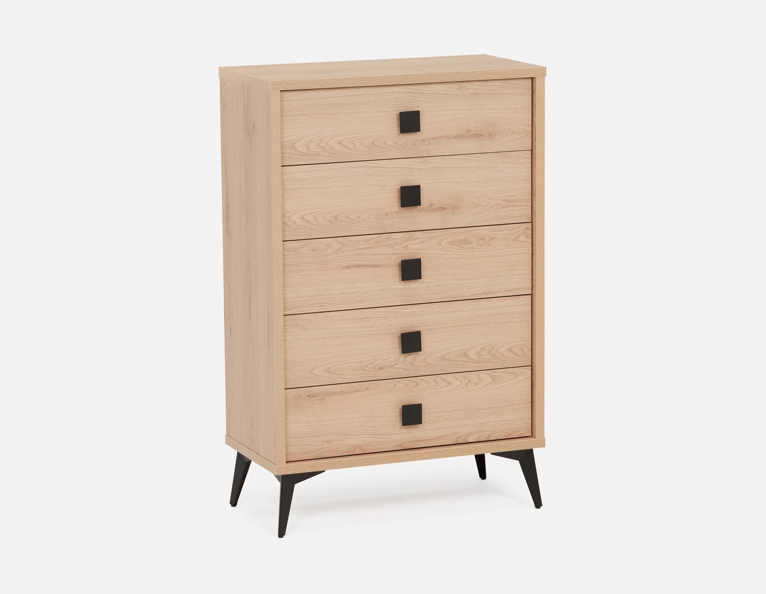 KIERA mid-century modern 5-drawer chest undefined
