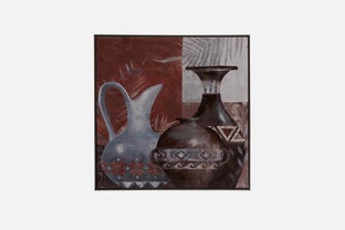 LINDIS - framed giclée 83 cm x 83 cm - Multi