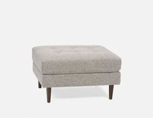 KINSEY - tufted ottoman - Grey