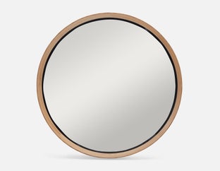 DORA - oak framed mirror 100 cm - Oak