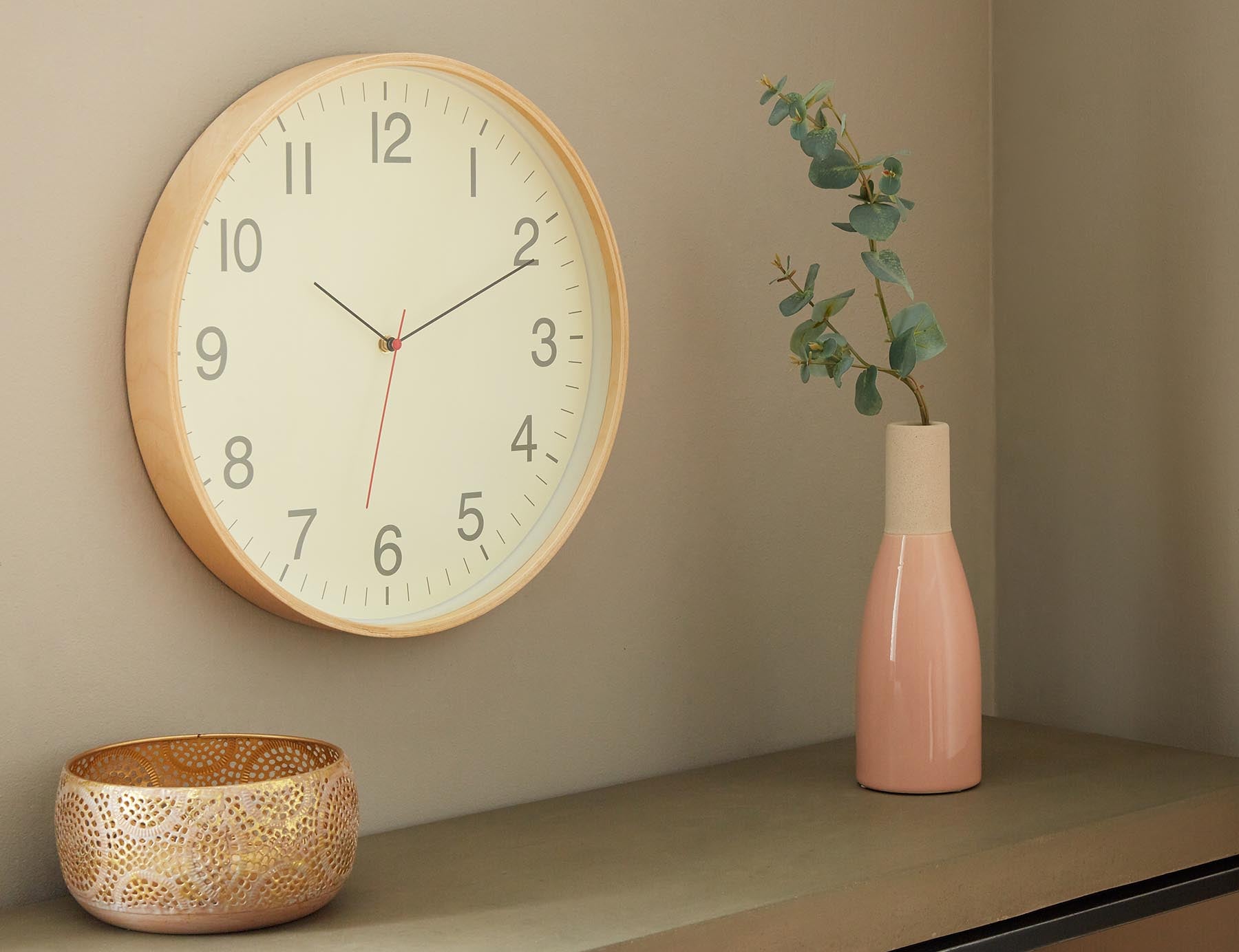 ORA horloge murale en bois 40 cm | Structube