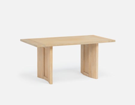 GILLIS - modern farmhouse acacia wood dining table 160 cm - Natural