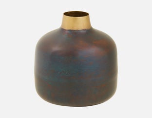 LAMAR - vase en aluminium 16 cm - Multi