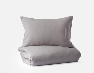 FELIPE - ensemble housse de couette 3 pièces, grand lit - Gris