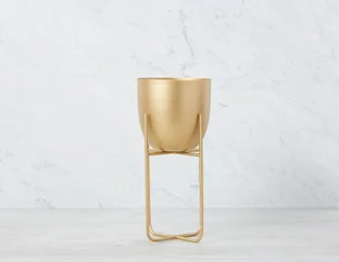 SOL - metal pot 30 cm - Gold