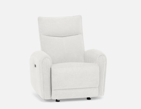 CALVERO - contemporary power-reclining and glider armchair with usb port - Beige