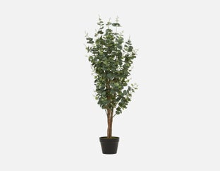 EUCALYPTUS IV - artificial potted plant 125cm - Green