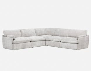 CHABLIS - 5-pc modular interchangeable sofa - Grey