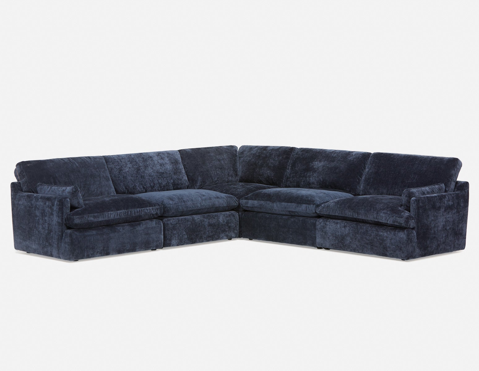 CHABLIS - 5-pc modular interchangeable sofa - Blue