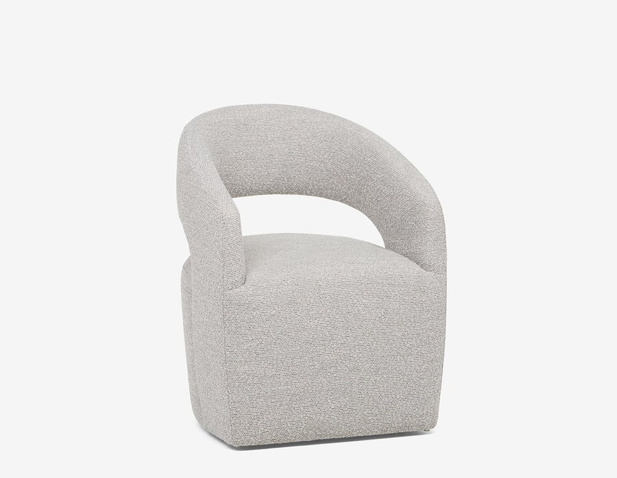 TIVOLI modern contemporary dining chair on casters undefined