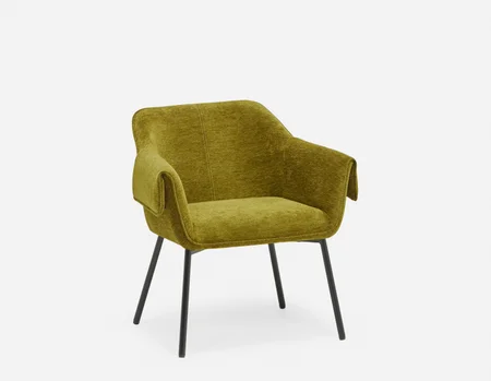RALPH - chaise de salle à manger rembourrée du milieu du siècle - Mousse