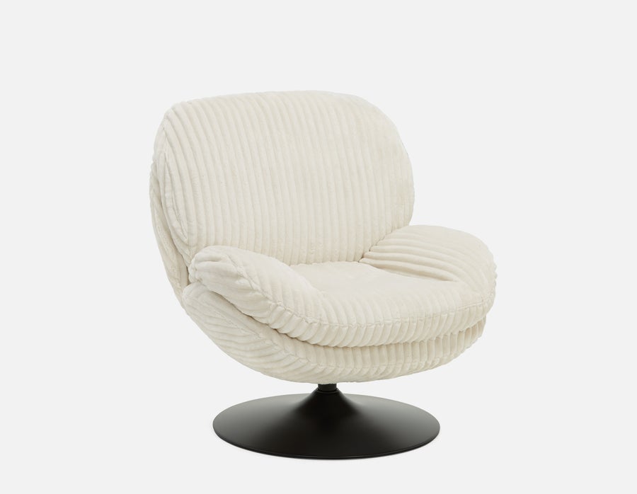 ROUSSEAU corduroy accent chair undefined