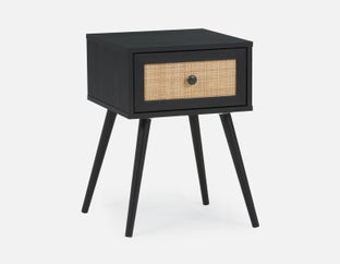 JETT - end table with storage - Black