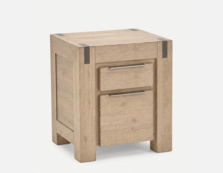 BREMEN modern farmhouse acacia wood nightstand undefined