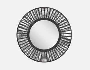 RAY - bamboo mirror 71 cm - Black