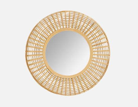 RAY - miroir en bambou 91 cm - Naturel