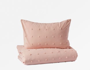 LETICIA - ensemble housse de couette 3 pièces, grand lit - Rose