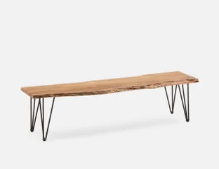 RENO - solid acacia wood bench - Natural