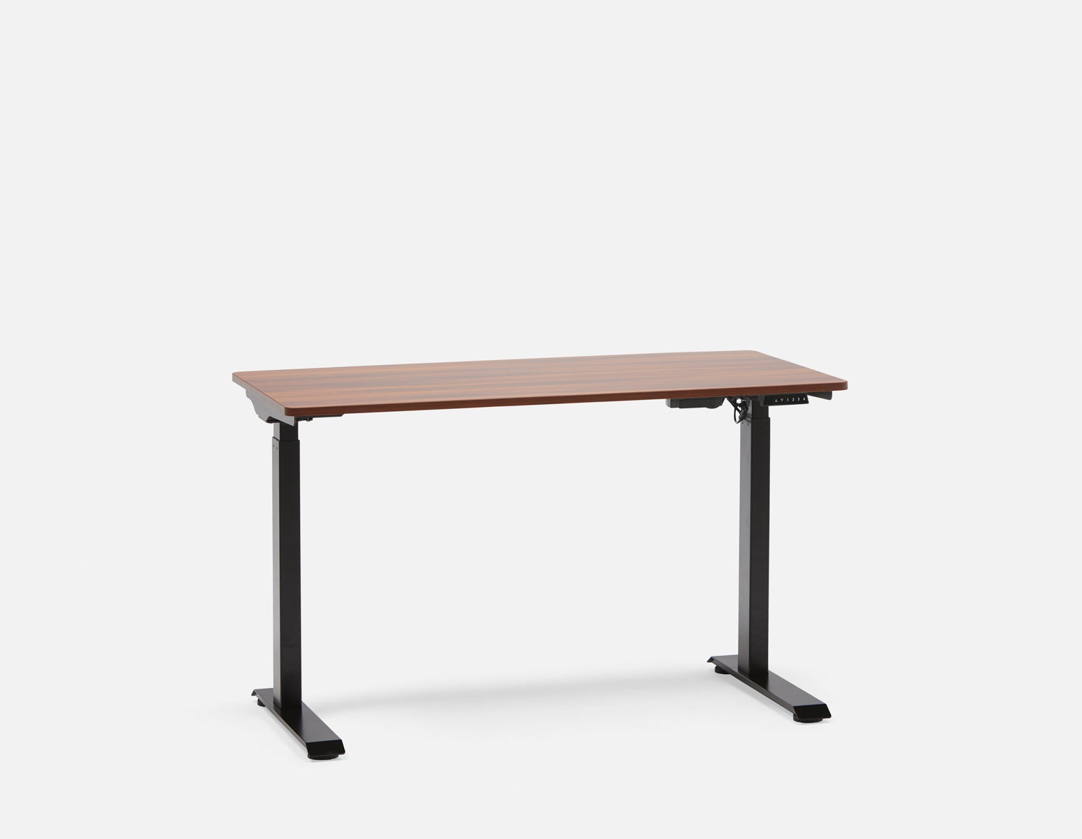 LEVER - bureau électrique à moteur unique 2 niveaux 120 cm (top inclus) - Noyer