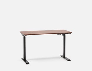 LEVER - bureau électrique à moteur unique 2 niveaux 120 cm (top inclus) - Noyer