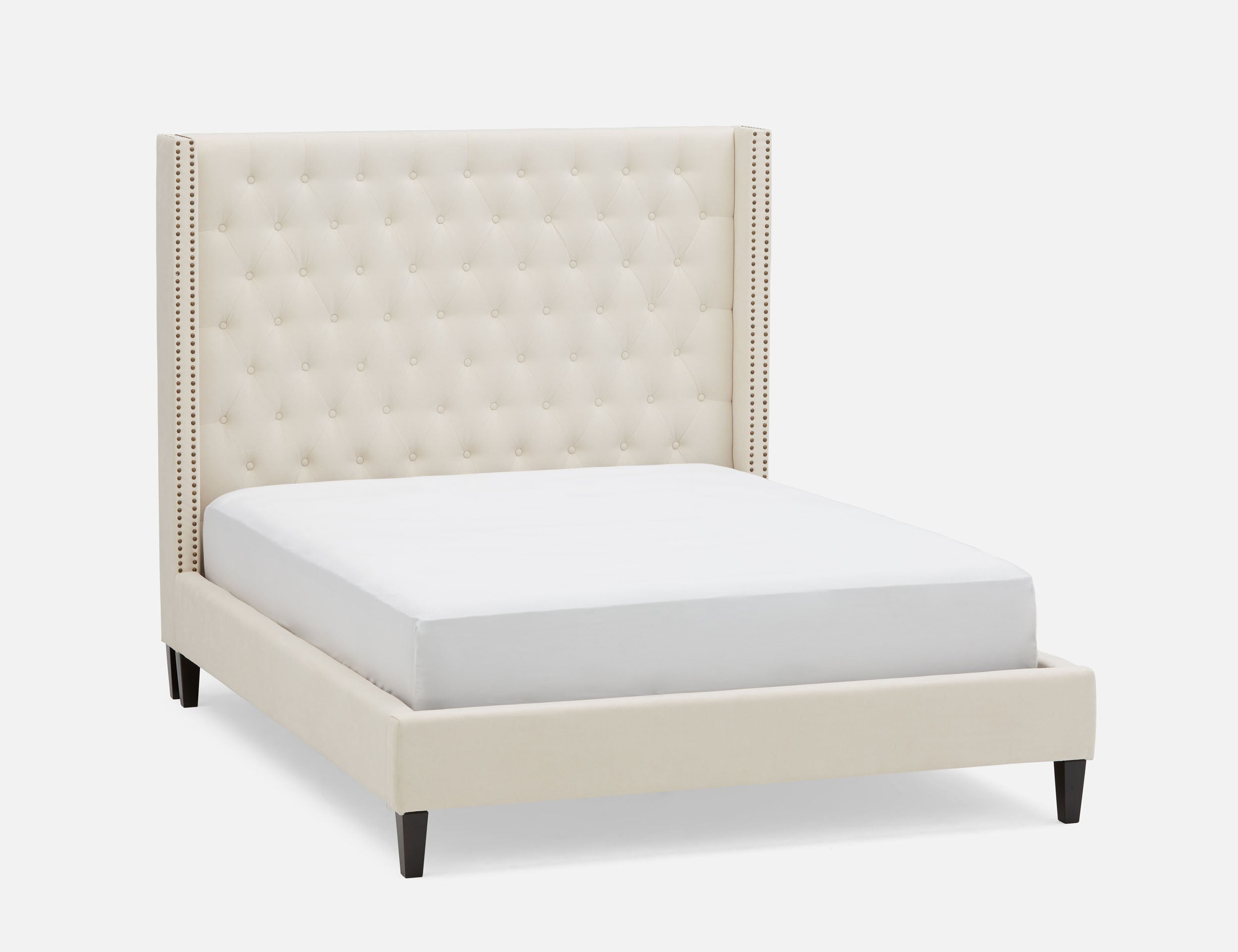 Versailles Tufted Upholstered Wingback, Versailles King Bed