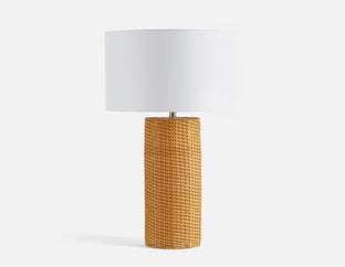 TANAKE - lampe de table en rotin 69cm haut - Multi
