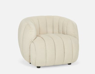 ALDI - fauteil d'appoint rétro-moderne - Beige