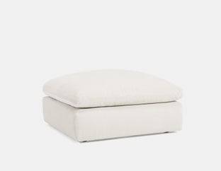 CHABLIS - pouf luxueux - Crème