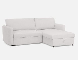JANICE - modern interchangeable storage sectional sofa-bed - Beige